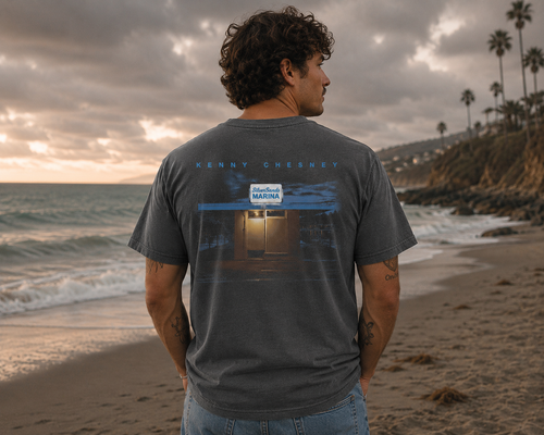 Silver Sands Marina Pepper T-Shirt with Carry On (7” Vinyl-Sphere Edition)