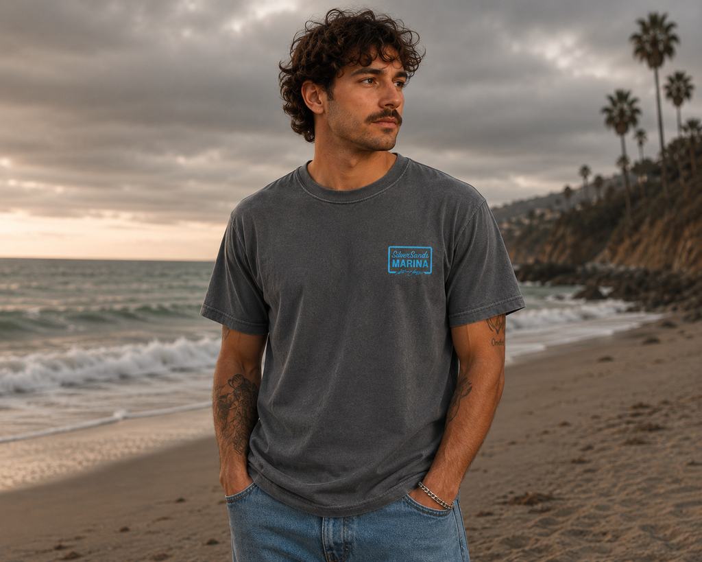 Silver Sands Marina T-Shirt (Pepper)