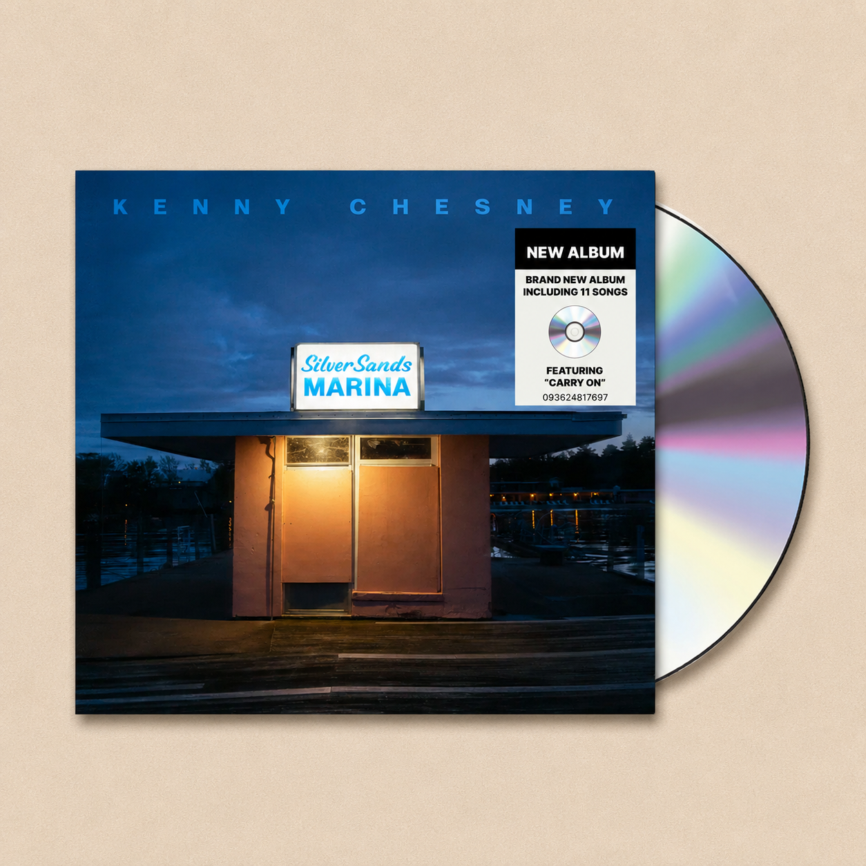 Crosley Kenny Chesney Custom CD Player + Silver Sands Marina CD