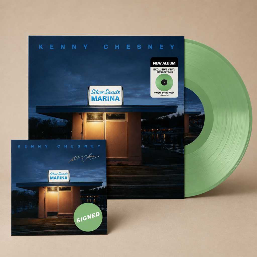 Silver Sands Marina (Opaque Spring Green Vinyl + Signed Art Card)