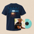 Silver Sands Marina Navy T-Shirt with Carry On (7” Vinyl-Sphere Edition)