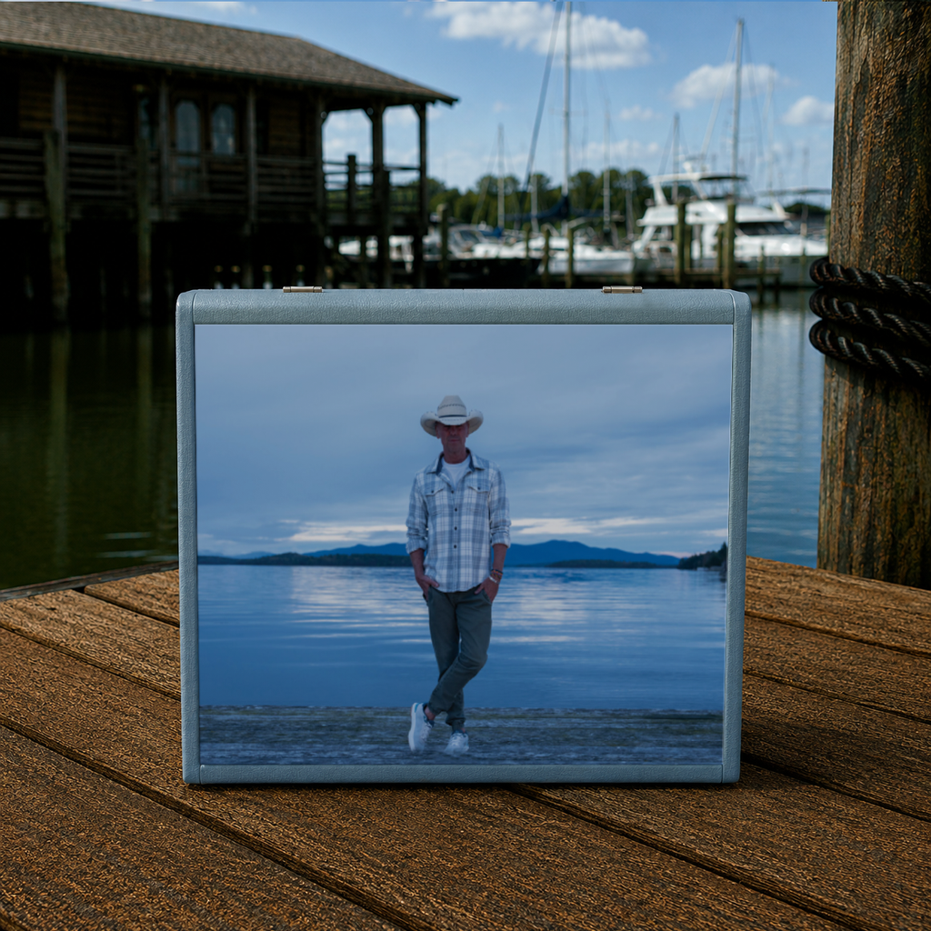 Crosley Brands Kenny Chesney CD Player on boardwalk