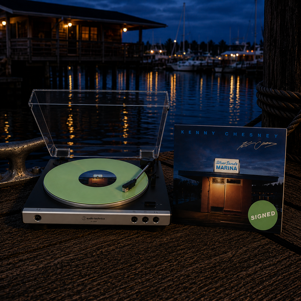 Silver Sands Marina (Opaque Spring Green Vinyl + Signed Art Card)