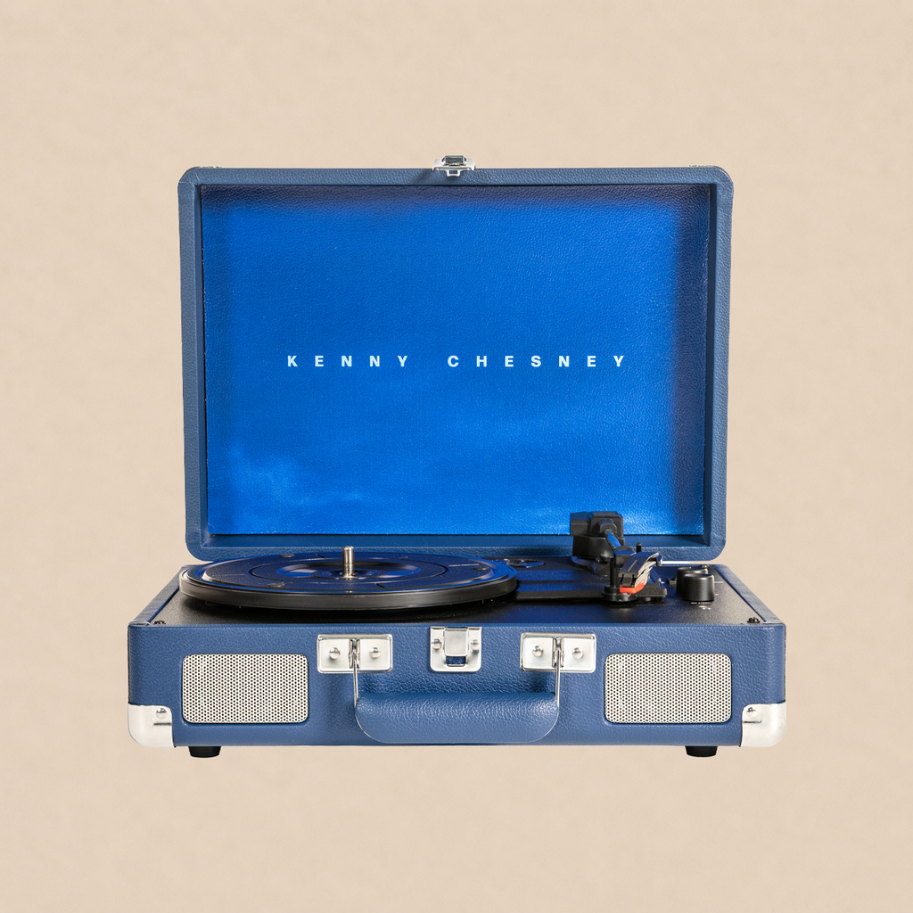 Crosley Kenny Chesney Custom Record Player + Silver Sands Marina Vinyl